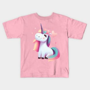 Unicorn in Love Kids T-Shirt